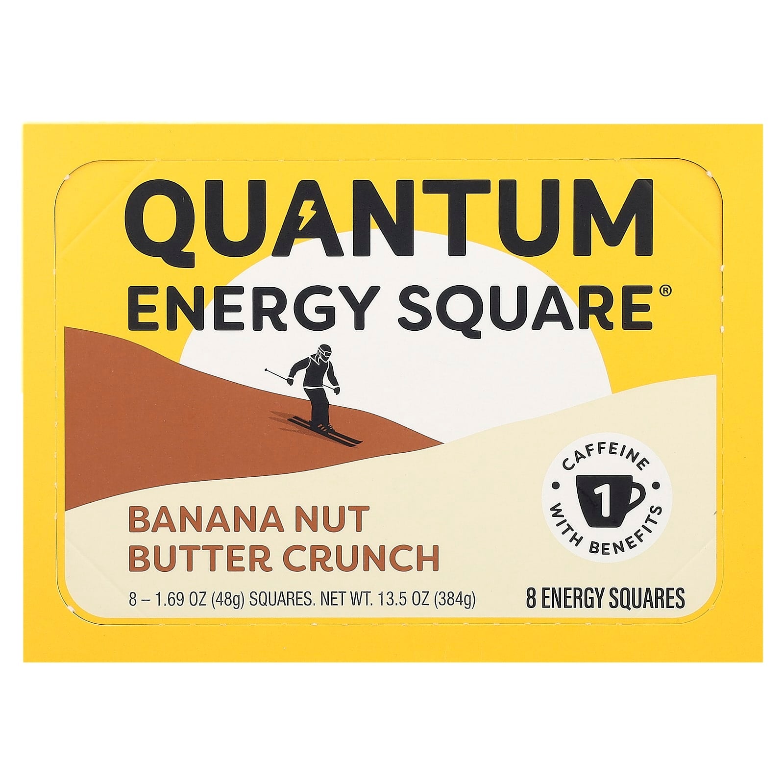 Quantum Energy Square-Banana Nut Butter Crunch-8 Energy Squares-1.69 oz (48 g) Each