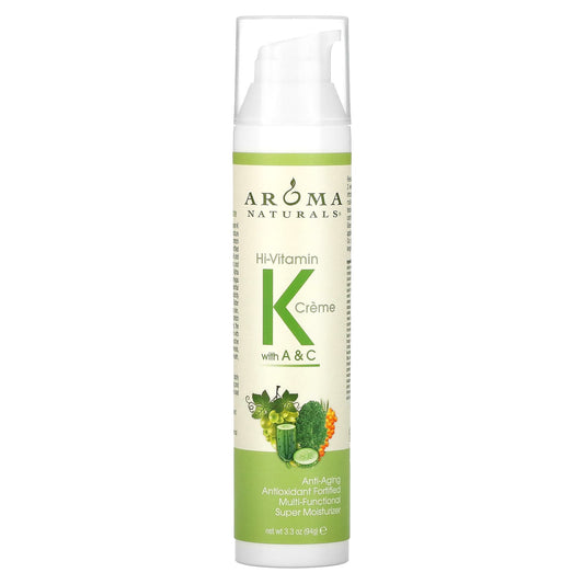 Aroma Naturals-Hi-Vitamin K Creme with A & C-3.3 oz (94 g)