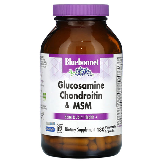 Bluebonnet Nutrition-Glucosamine Chondroitin & MSM-180 Vegetable Capsules