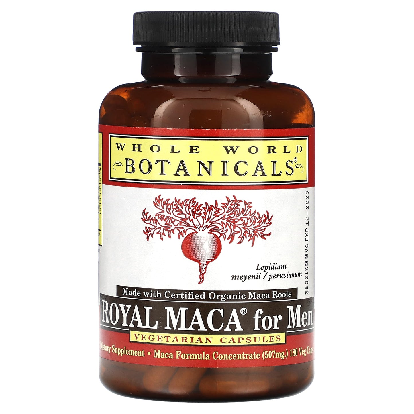 Whole World Botanicals-Royal Maca for Men-507 mg-180 Veg Caps (253 mg per Capsule)