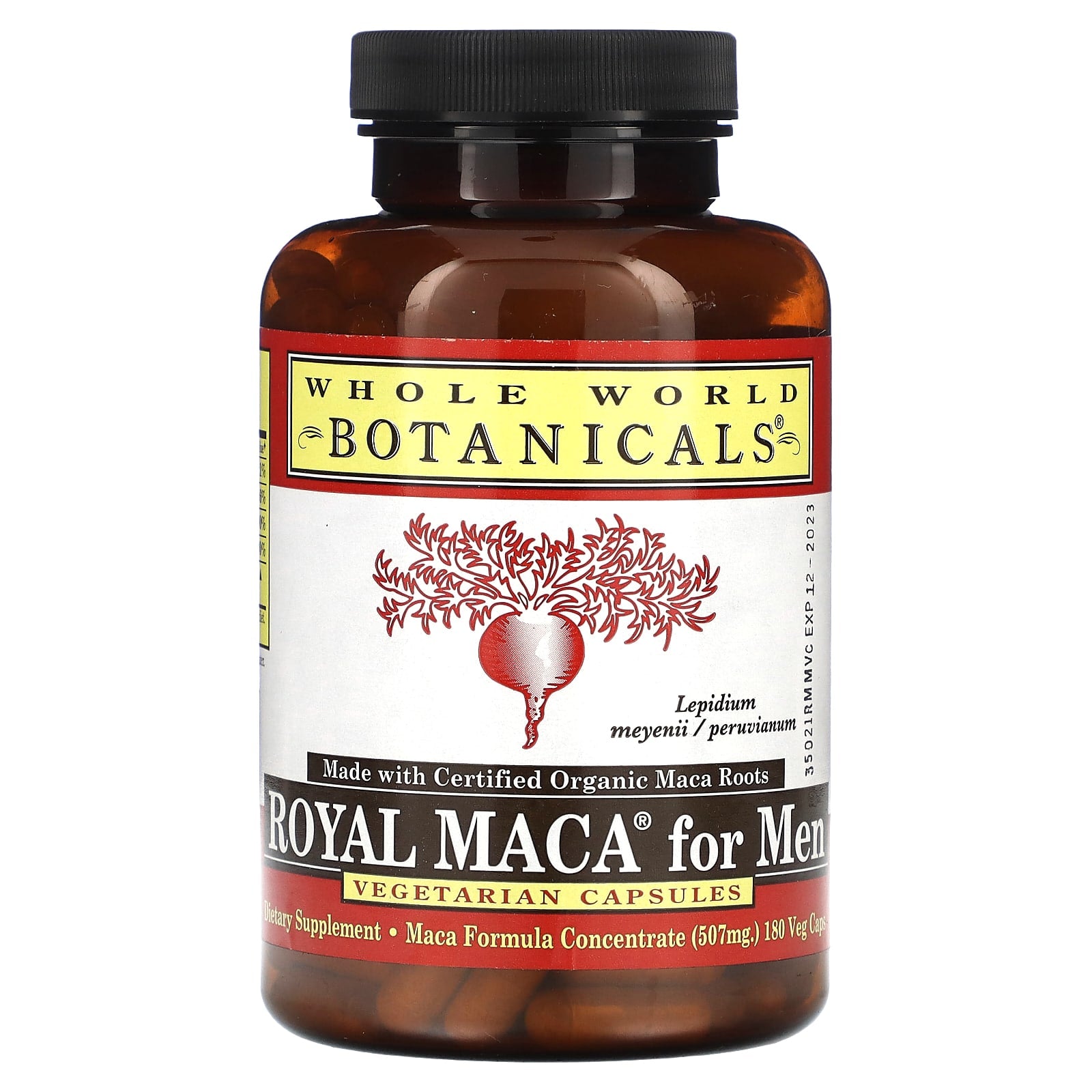 Whole World Botanicals-Royal Maca for Men-507 mg-180 Veg Caps (253 mg per Capsule)