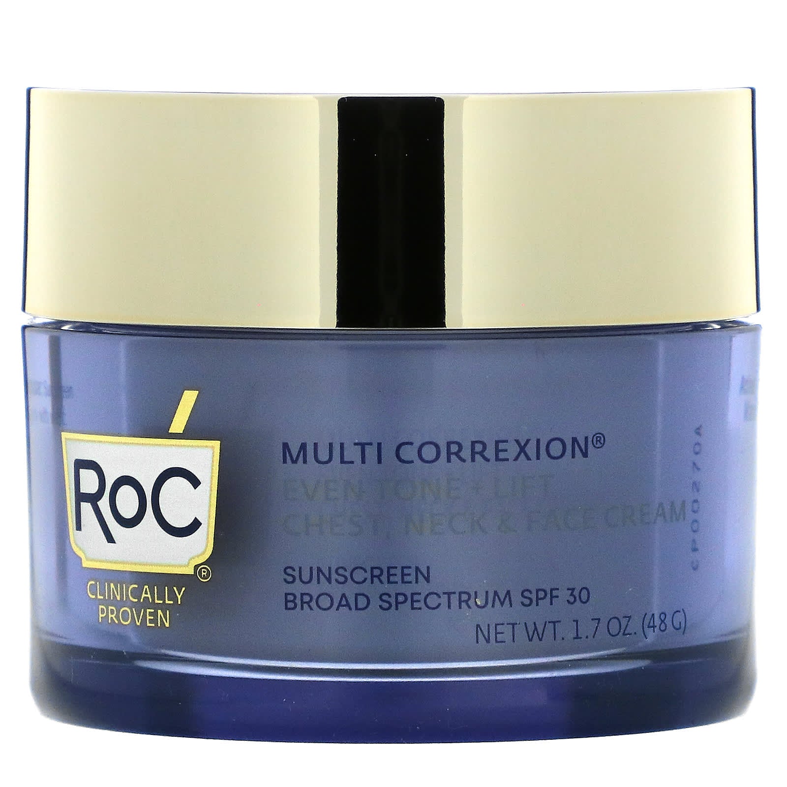 RoC-Multi Correxion-Even Tone + Lift-5 In 1 Chest-Neck & Face Cream-SPF 30-1.7 oz (48 g)