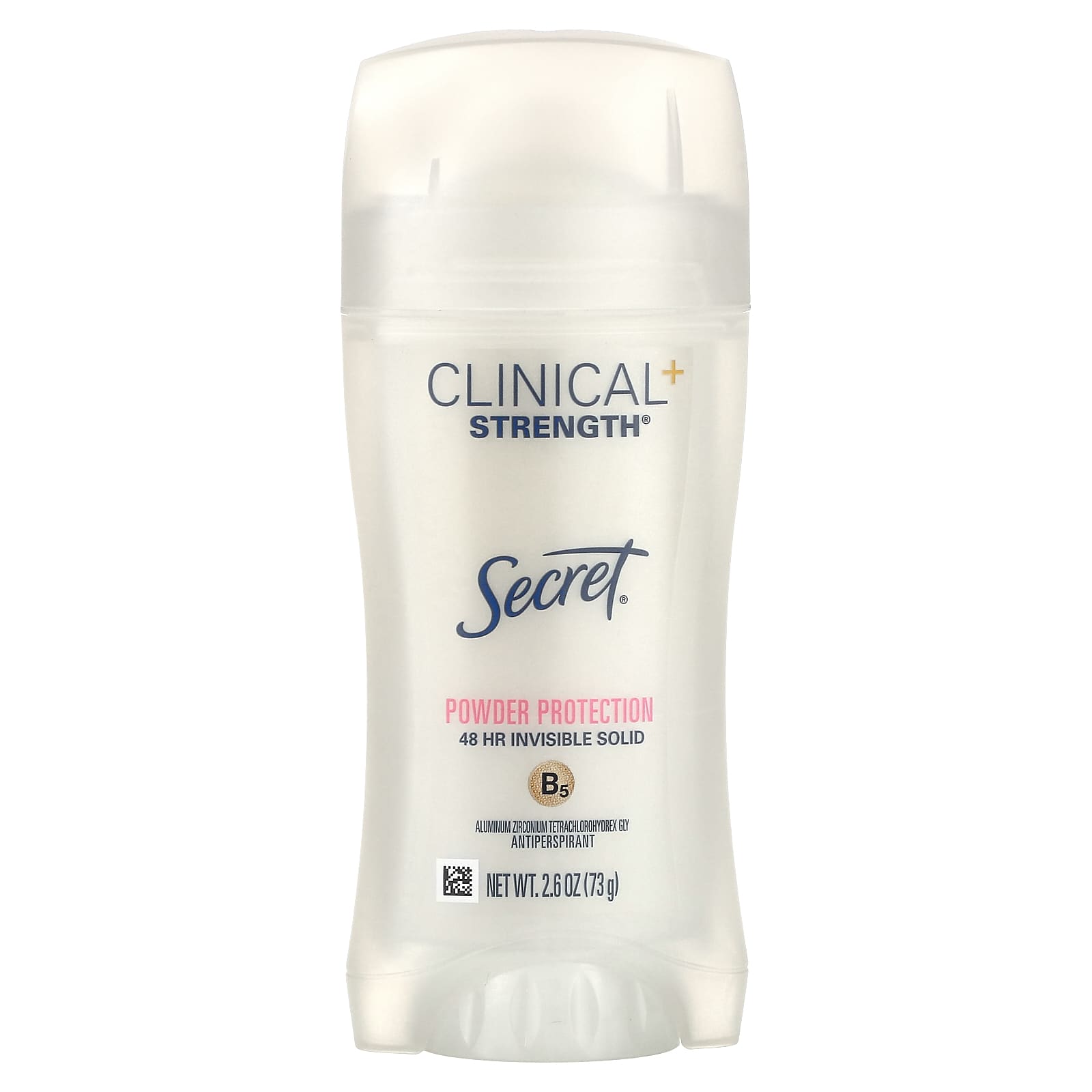 Secret-Clinical+ Strength Antiperspirant/Deodorant- Invisible Solid-Powder Protection-2.6 oz (73 g)