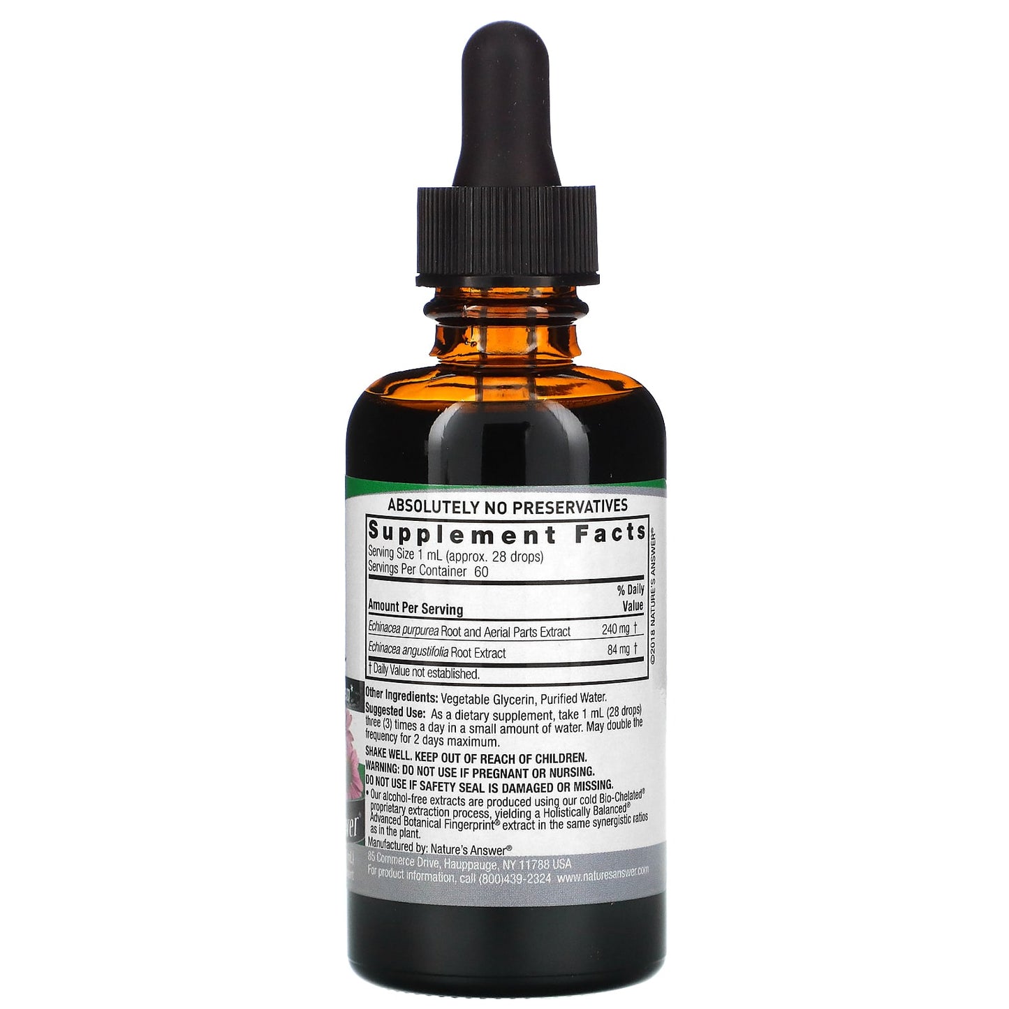 Nature's Answer, Echinacea, Alcohol-Free, 1000 mg, 2 fl oz (60 ml)