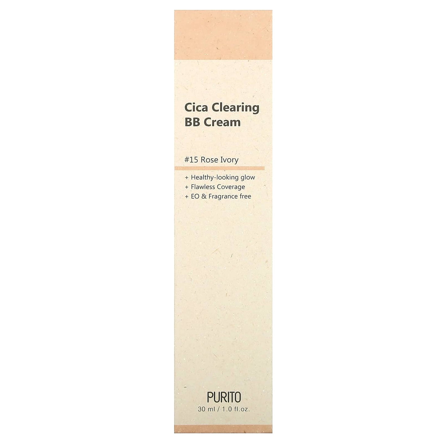 Purito, Cica Clearing BB Cream,15 Rose Ivory, 1 fl oz (30 ml)