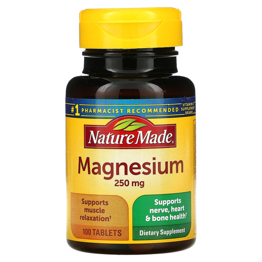 Nature Made-Magnesium-250 mg-100 Tablets