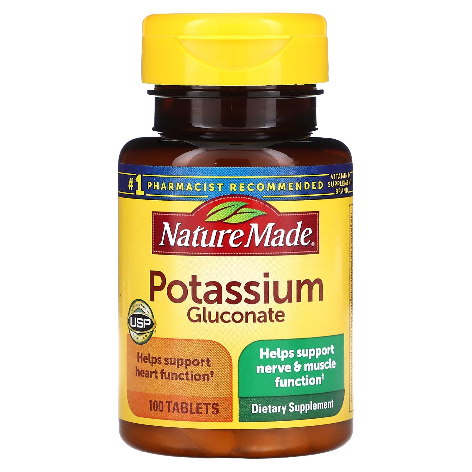 Nature Made-Potassium Gluconate-100 Tablets