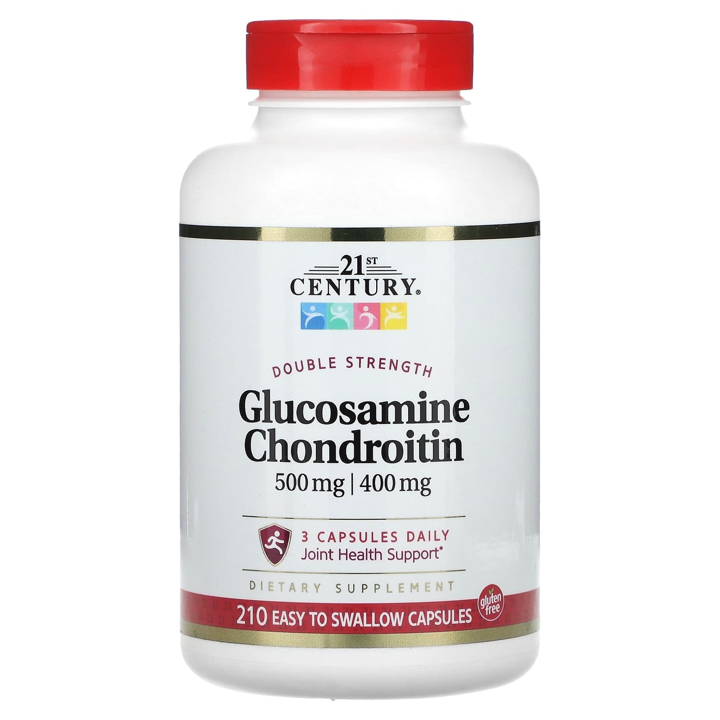 21st Century-Glucosamine-Chondroitin-Double Strength-210 Easy Swallow Capsules