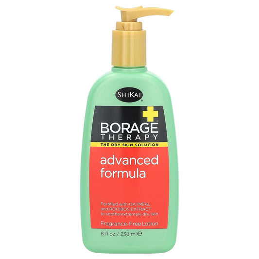 Shikai-Borage Therapy-Advanced Formula Lotion-Fragrance-Free-8 fl oz (238 ml)