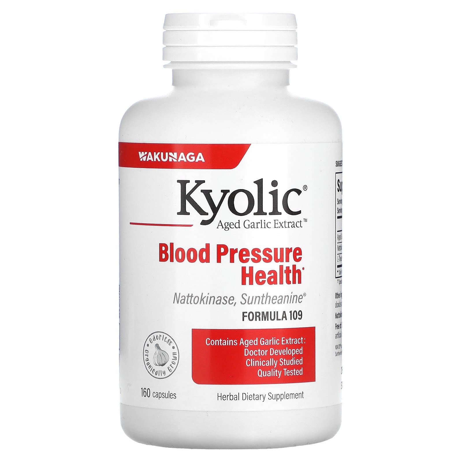 Kyolic-Aged Garlic Extract-Blood Pressure Health-Formula 109-160 Capsules