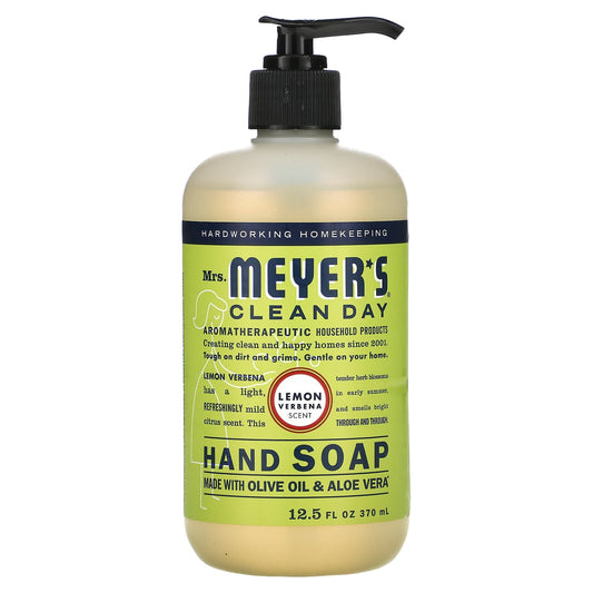 Mrs. Meyers Clean Day-Hand Soap-Lemon Verbena-12.5 fl oz (370 ml)