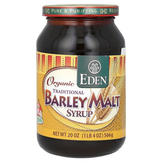 Eden Foods-Organic Traditional Barley Malt Syrup-20 oz (566 g)