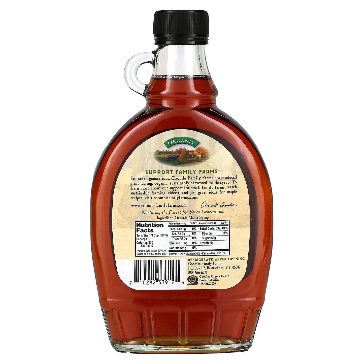 Coombs Family Farms, Organic Maple Syrup, Amber, 12 fl oz (354 ml)