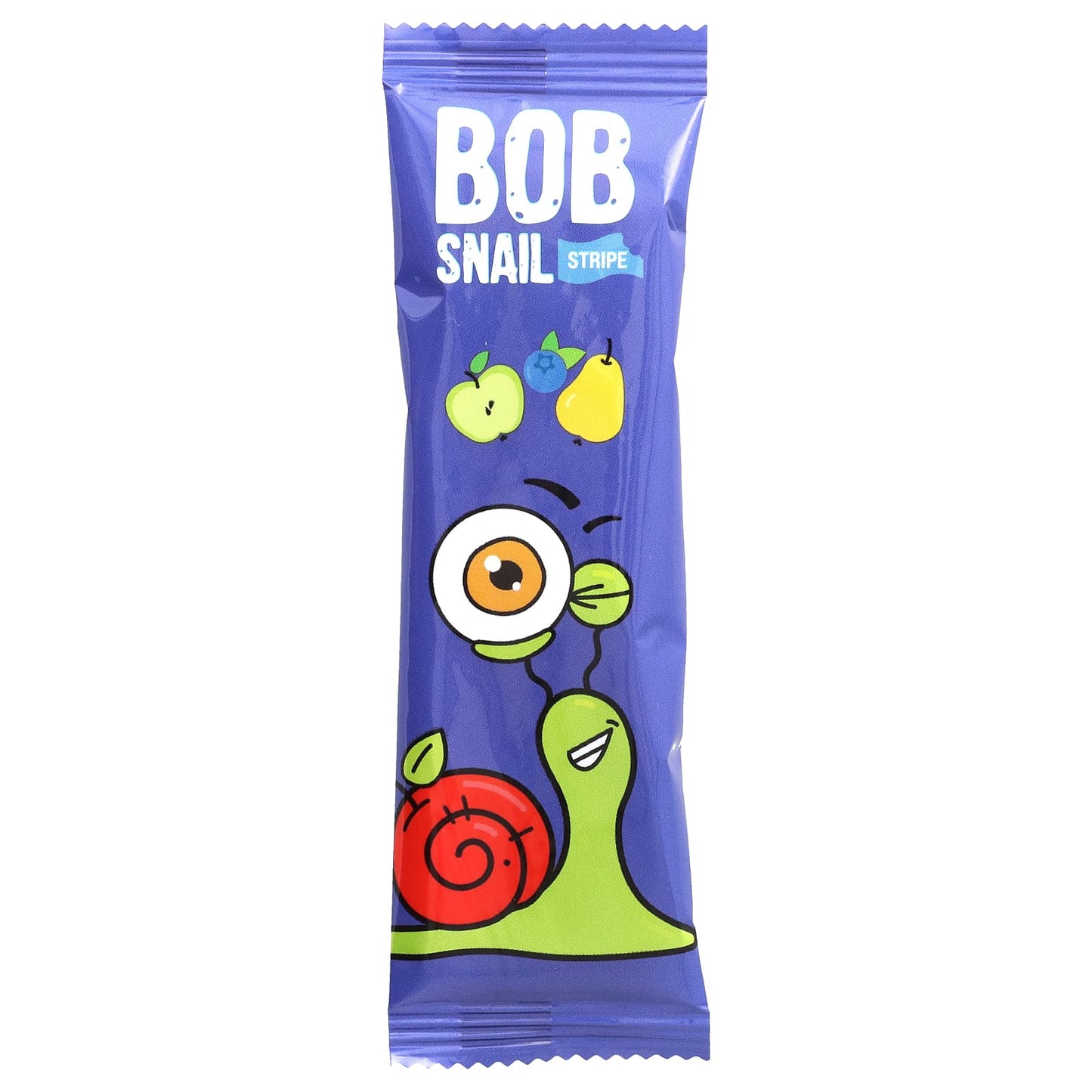 Bob Snail, Fruit Stripe, Apple-Pear-Blueberry, 6 Stripes, 0.49 oz (14 g) Each