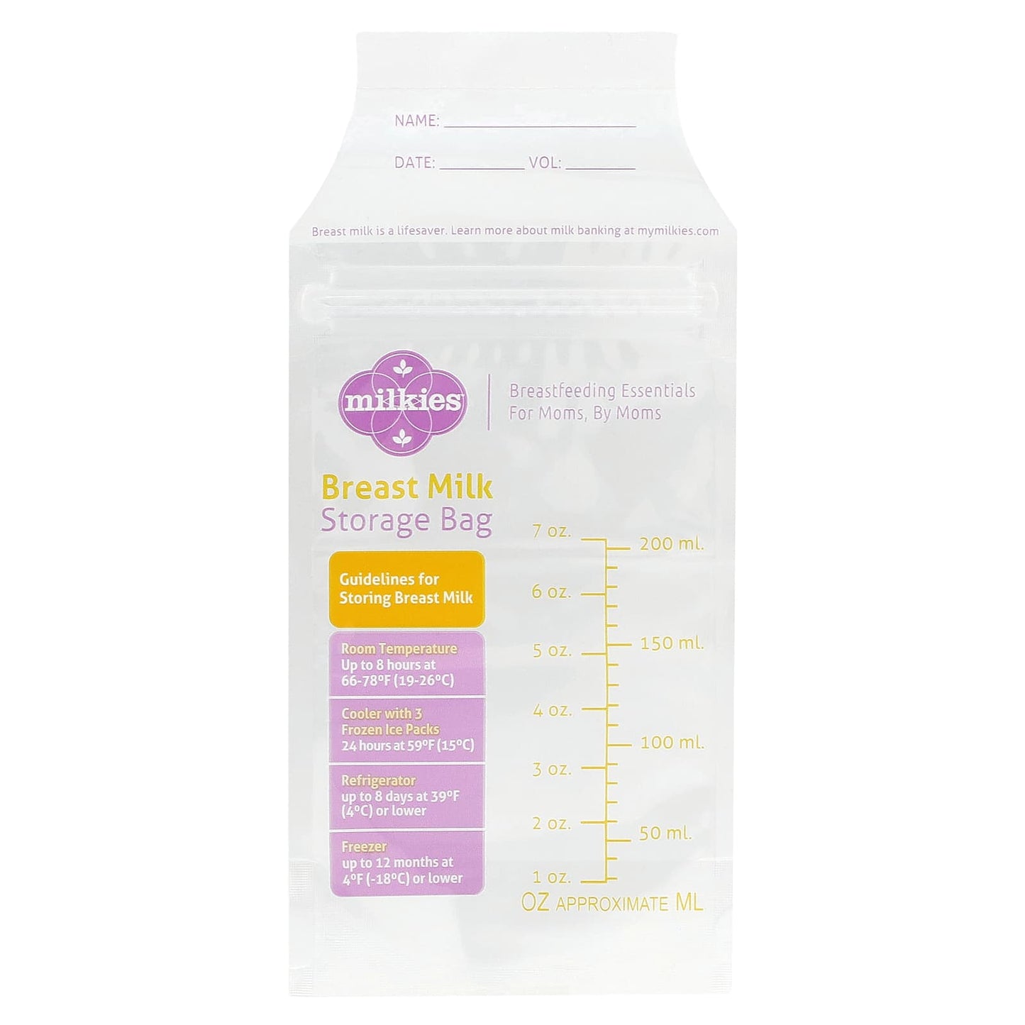 Fairhaven Health, Breast Milk Storage Bags, 50 Storage Bags