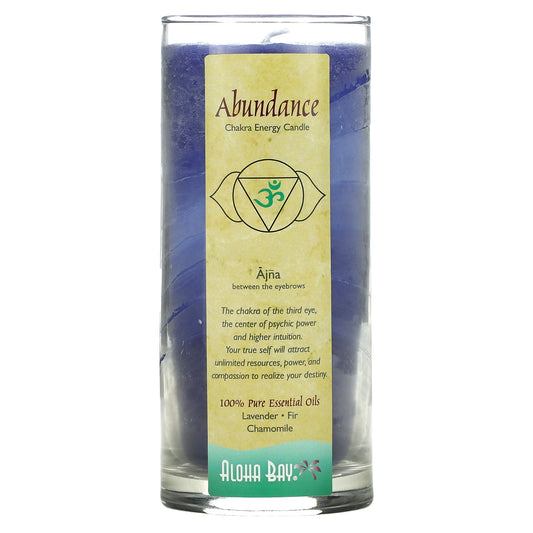 Aloha Bay-Chakra Energy Candle-Abundance-Indigo-11 oz