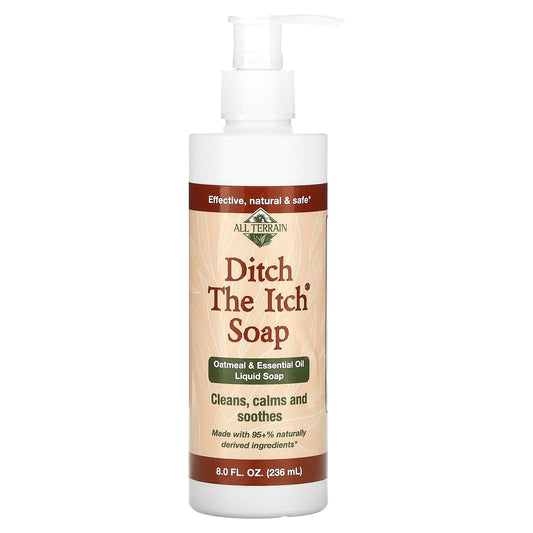 All Terrain-Ditch the Itch Soap-Oatmeal & Essential Oil Liquid Soap-8 fl oz (236 ml)