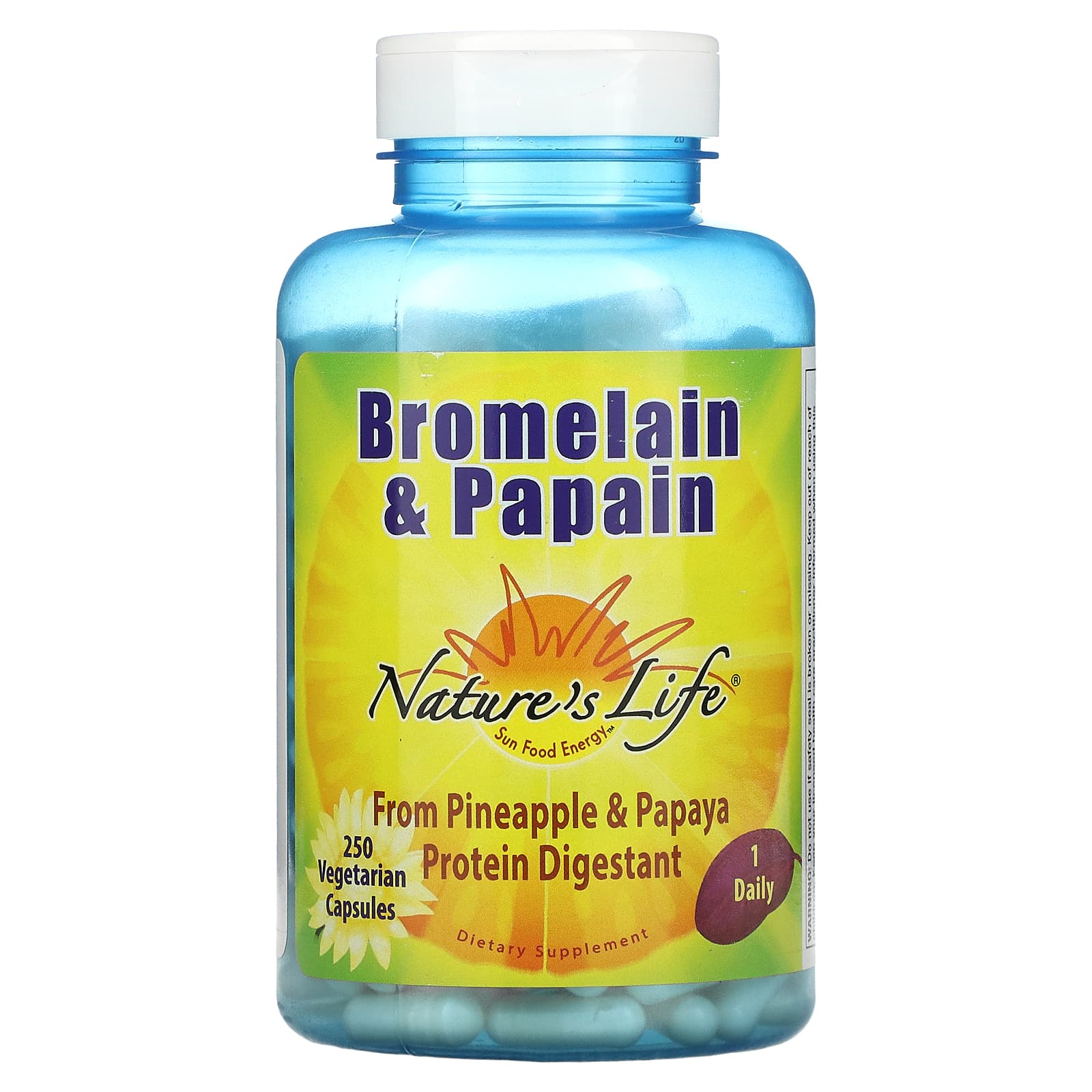 Nature's Life-Bromelain & Papain-250 Vegetarian Capsules