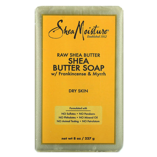 SheaMoisture-Raw Shea Butter Bar Soap w/ Frankincense & Myrrh-8 oz (227 g)