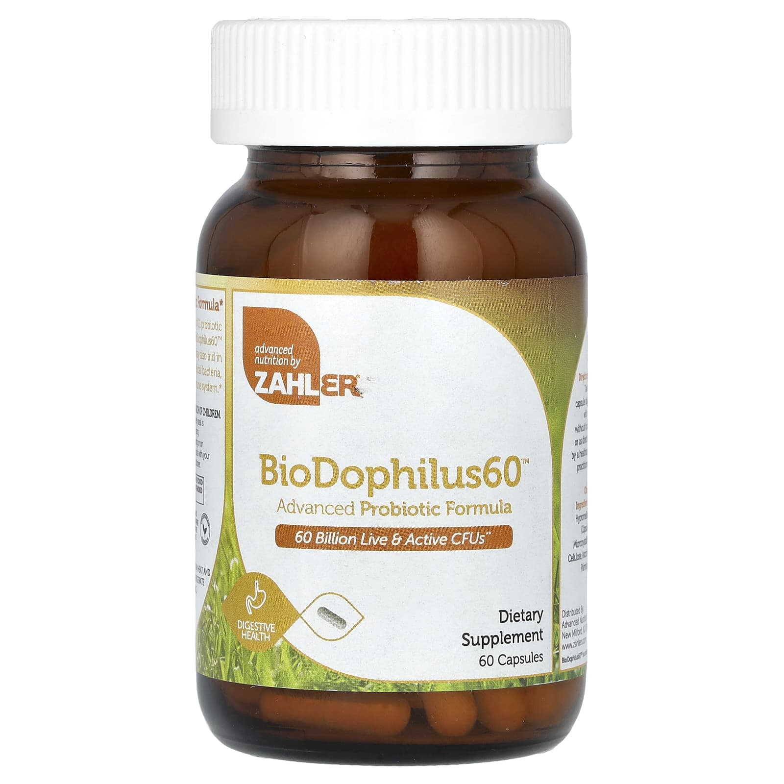 Zahler-BioDophilus60-Advanced Probiotic Formula-60 Billion CFU-60 Capsules