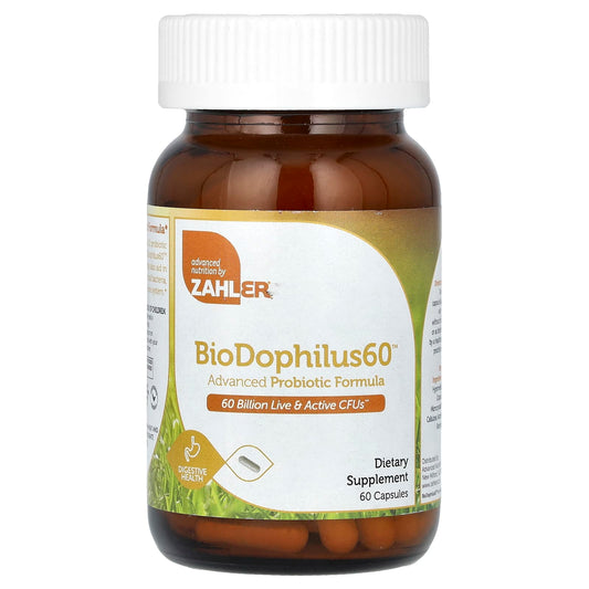 Zahler-BioDophilus60-Advanced Probiotic Formula-60 Billion CFU-60 Capsules