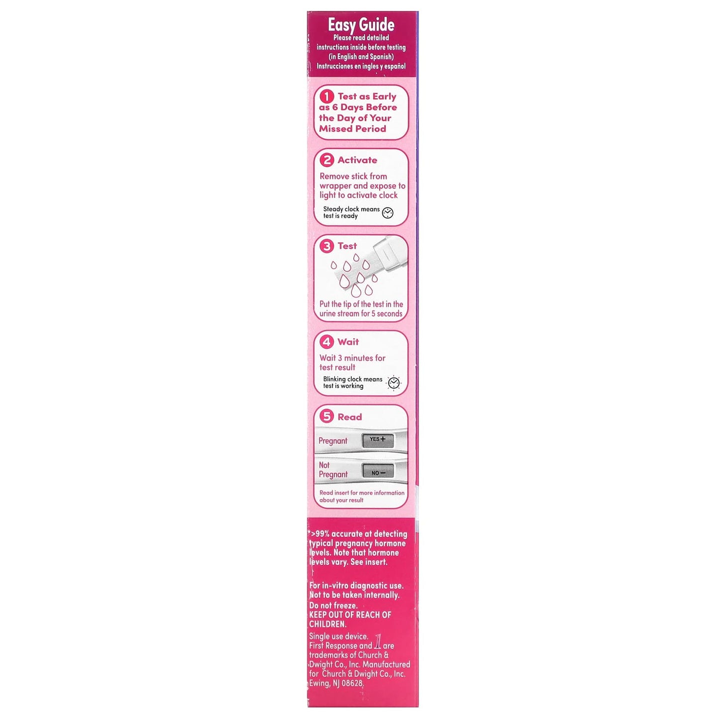 First Response, Digital Pregnancy Test, 2 Tests