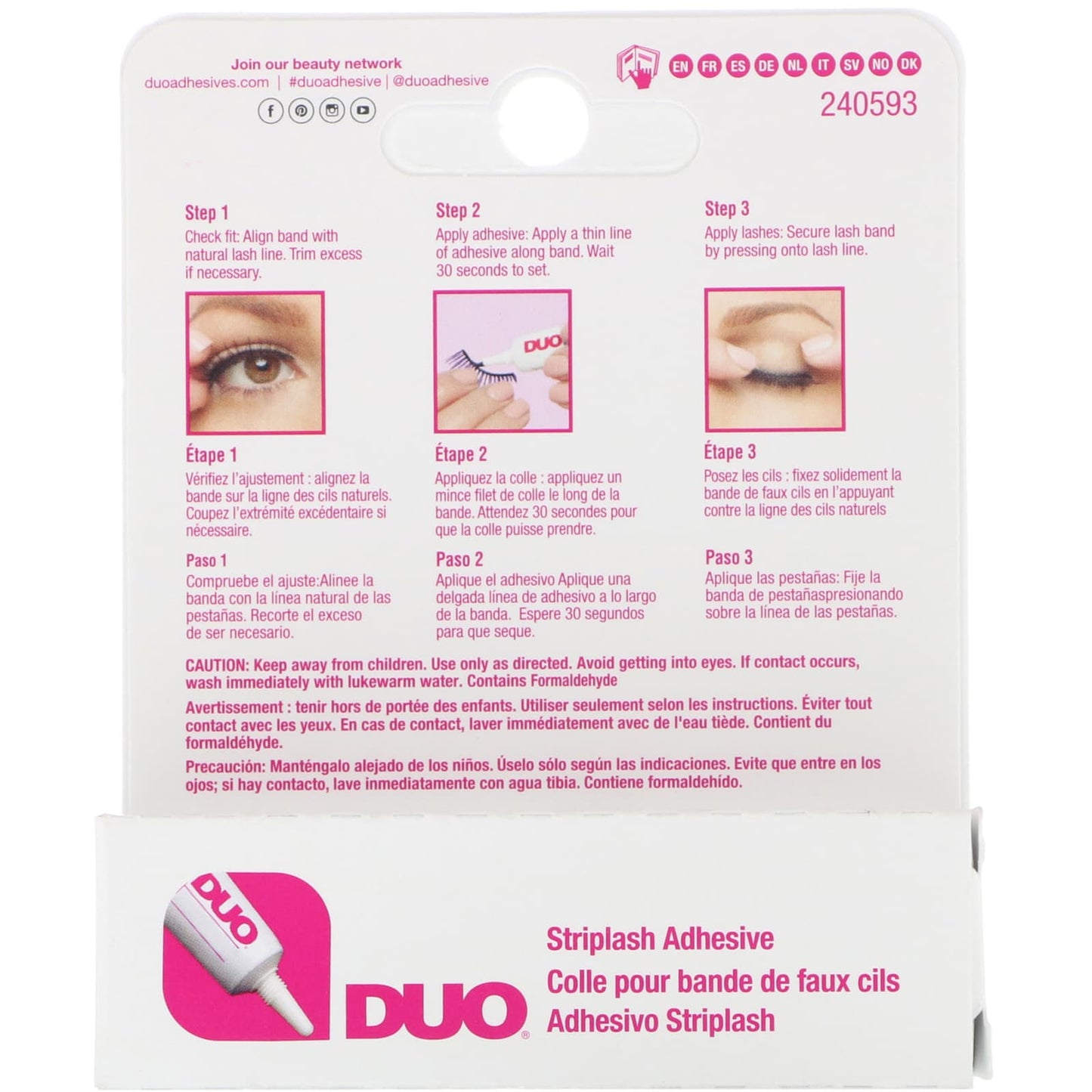 DUO, Striplash Adhesive, Dark, 0.25 oz (7 g)