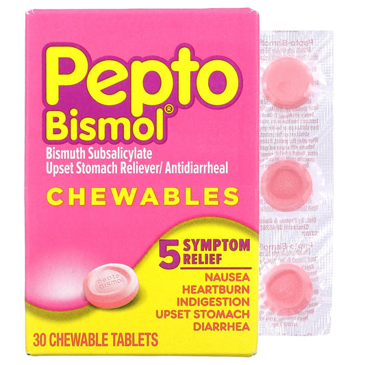 Pepto Bismol-Pepto Bismol Chewables-30 Chewable Tablets