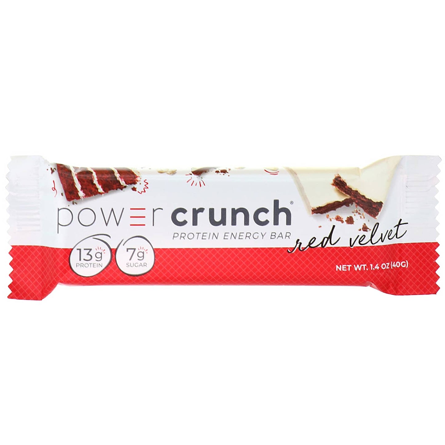 BNRG, Power Crunch Protein Energy Bar, Red Velvet, 12 Bars, 1.4 oz (40 g) Each