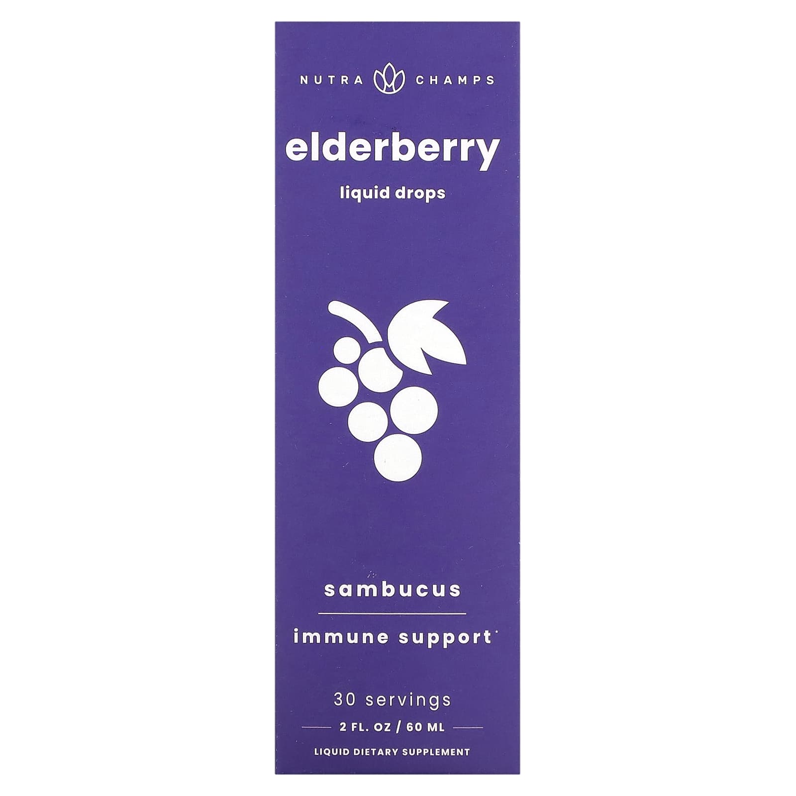 NutraChamps-Elderberry-Sambucus-2 fl oz (60 ml)