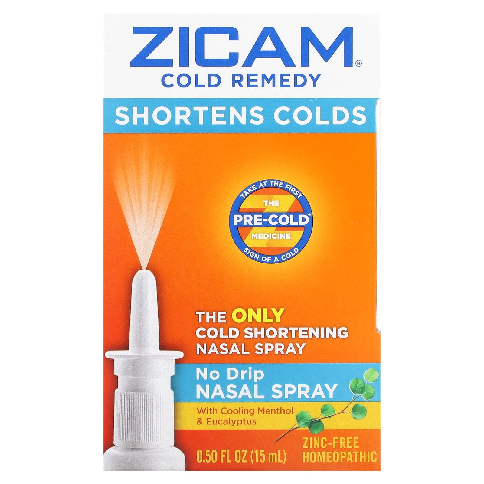 Zicam-Cold Remedy-No Drip Nasal Spray-0.5 fl oz (15 ml)