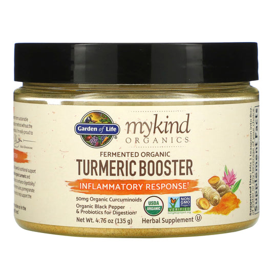 Garden of Life-MyKind Organics-Fermented Organic Turmeric Boost-Inflammatory Response-4.76 oz (135 g)