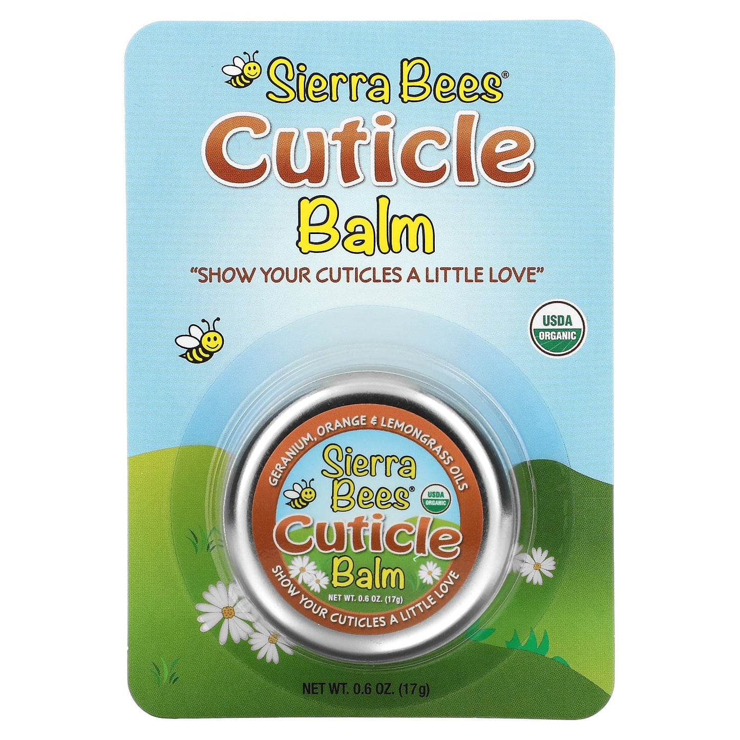 Sierra Bees, Cuticle Care Balm, Geranium, Orange & Lemongrass, 0.6 oz (17 g)