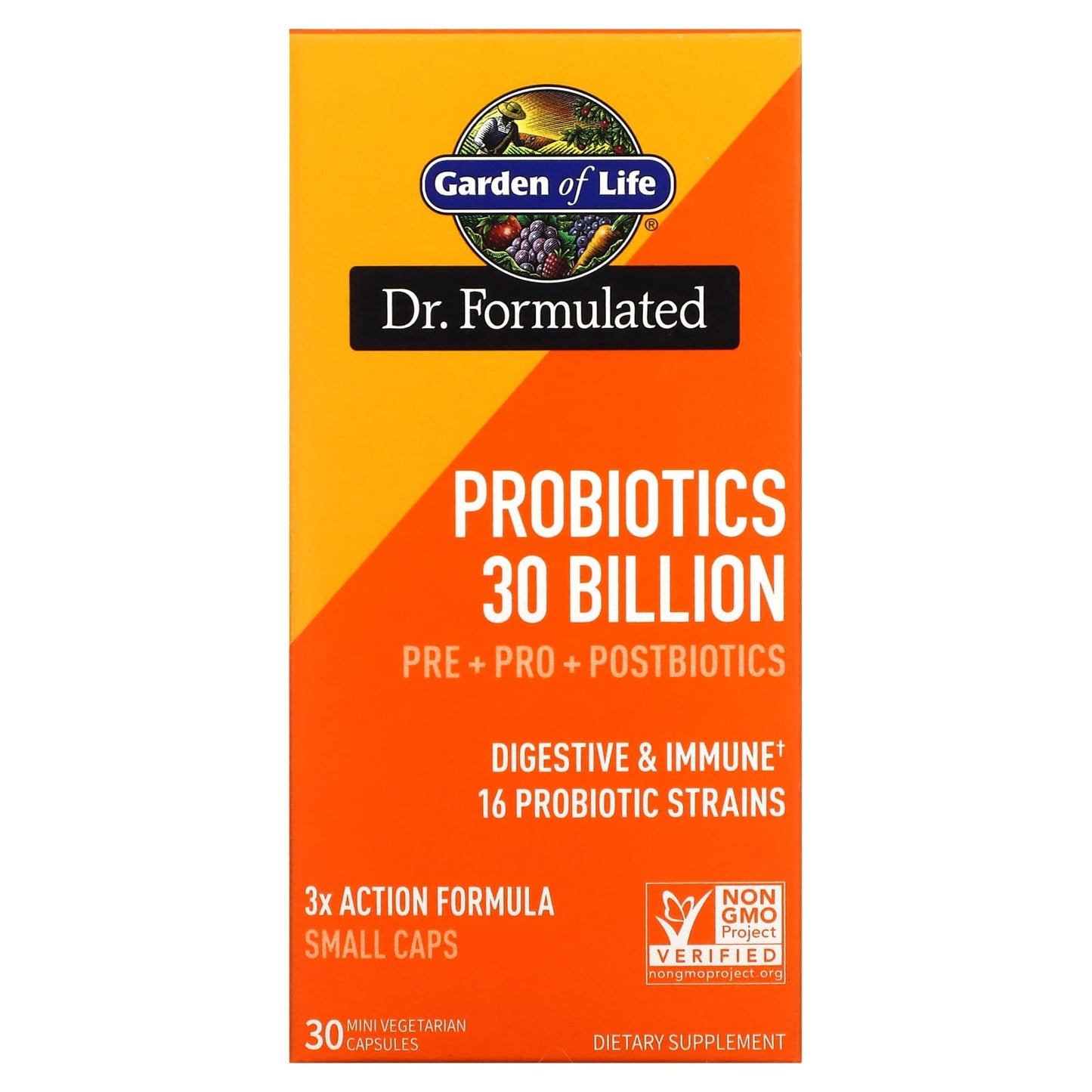 Garden of Life-Probiotics-30 Billion-30 Mini Vegetarian Capsules