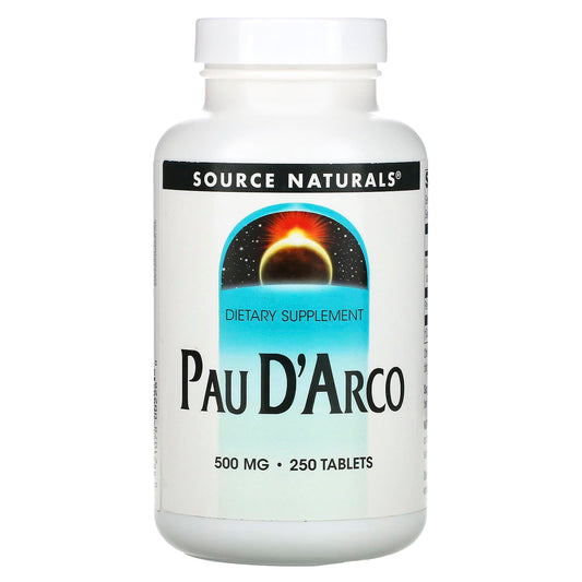 Source Naturals-Pau D'Arco-500 mg-250 Tablets (250 mg per Tablet)