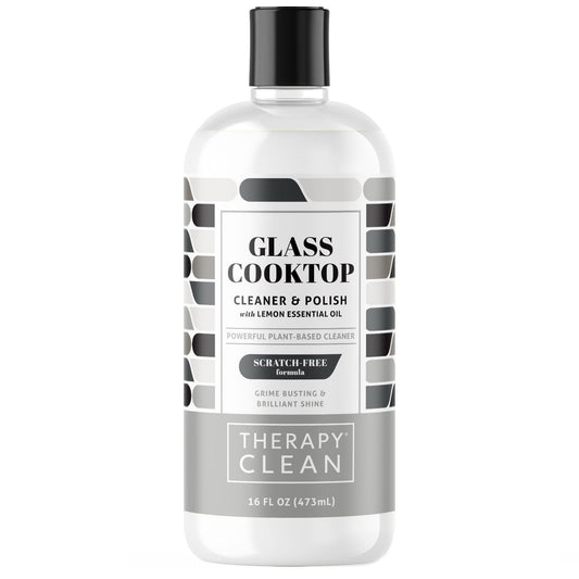 Therapy Clean-Glass Cooktop-Cleaner & Polish with Lemon Essential Oil-16 fl oz (473 ml)