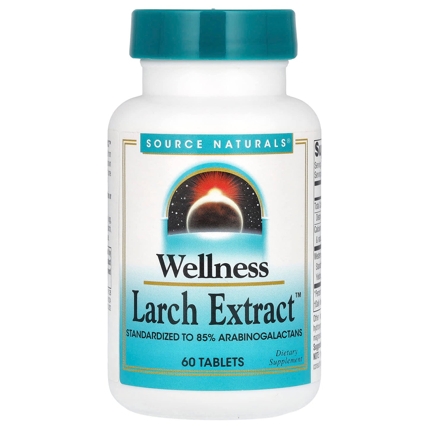 Source Naturals-Wellness-Larch Extract-60 Tablets