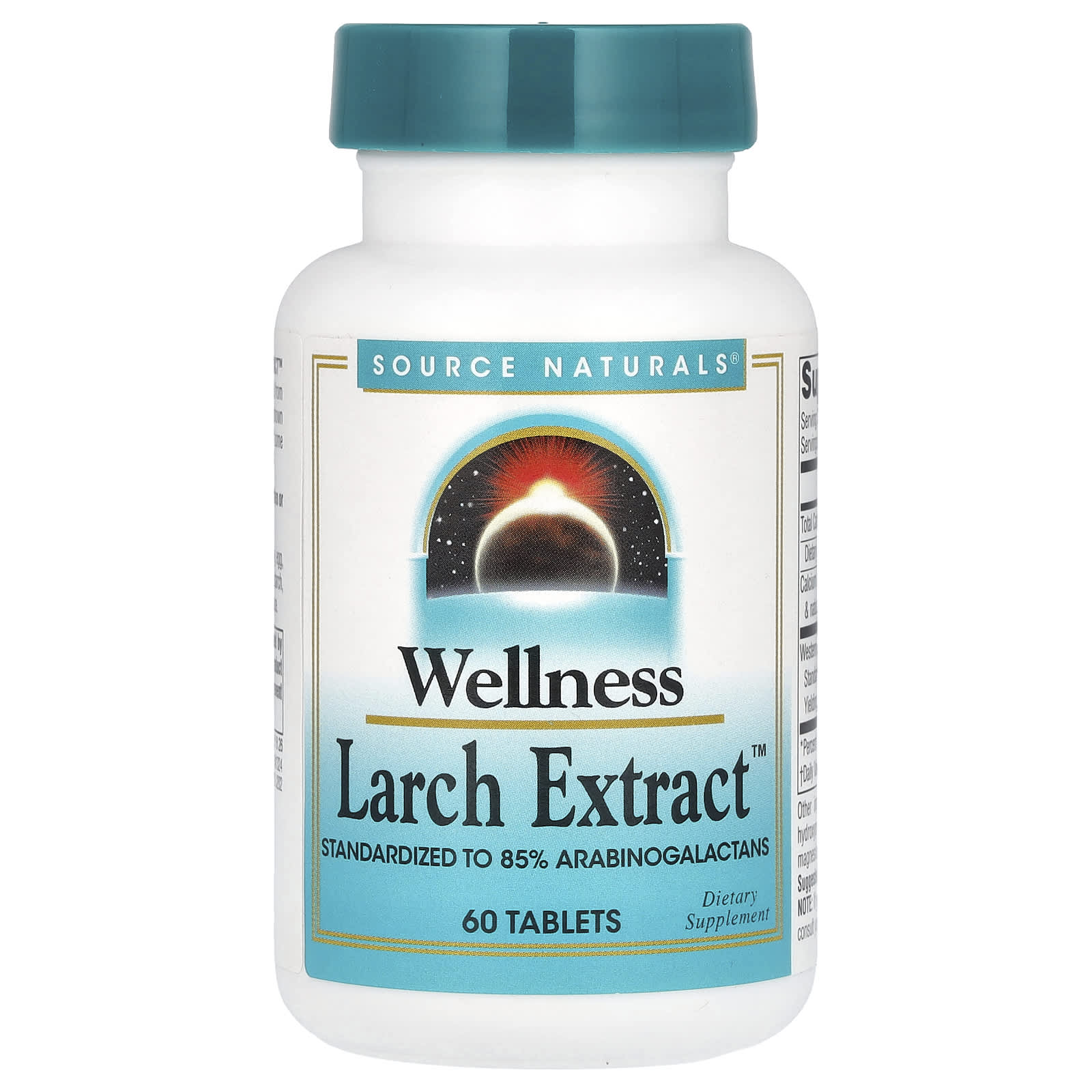 Source Naturals-Wellness-Larch Extract-60 Tablets