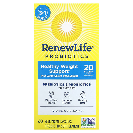 Renew Life-Probiotics-Healthy Weight Support-60 Vegetarian Capsules