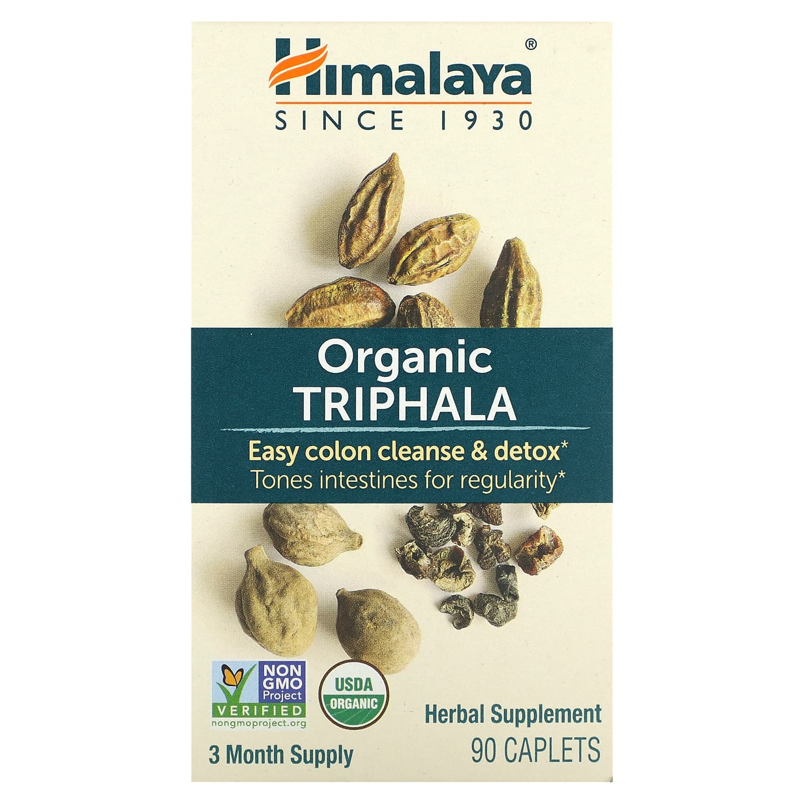 Himalaya-Organic Triphala-90 Caplets