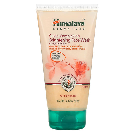 Himalaya-Clean Complexion Brightening Face Wash-All Skin Types-Pomegranate Cucumber-5.07 fl oz (150 ml)