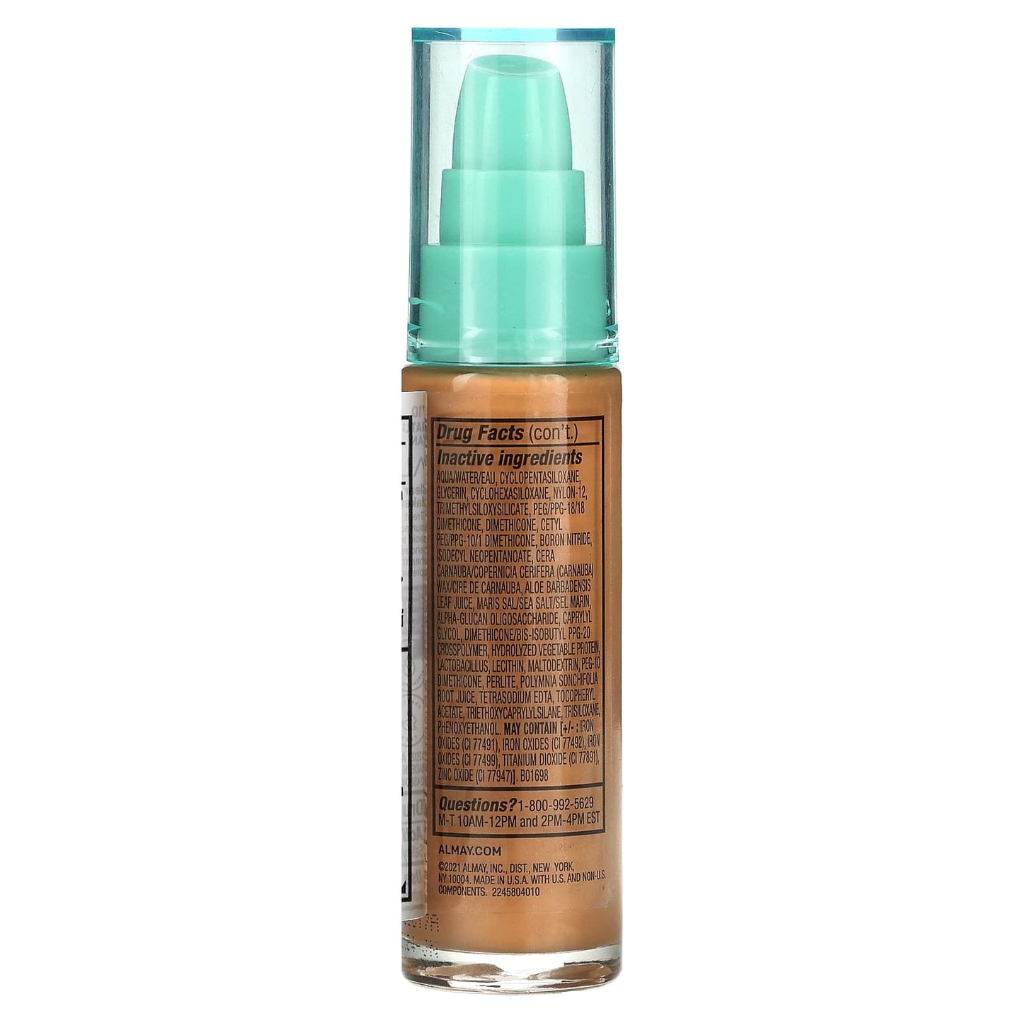 Almay, Clear Complexion Makeup, 710 Natural Tan, 1 fl oz (30 ml)