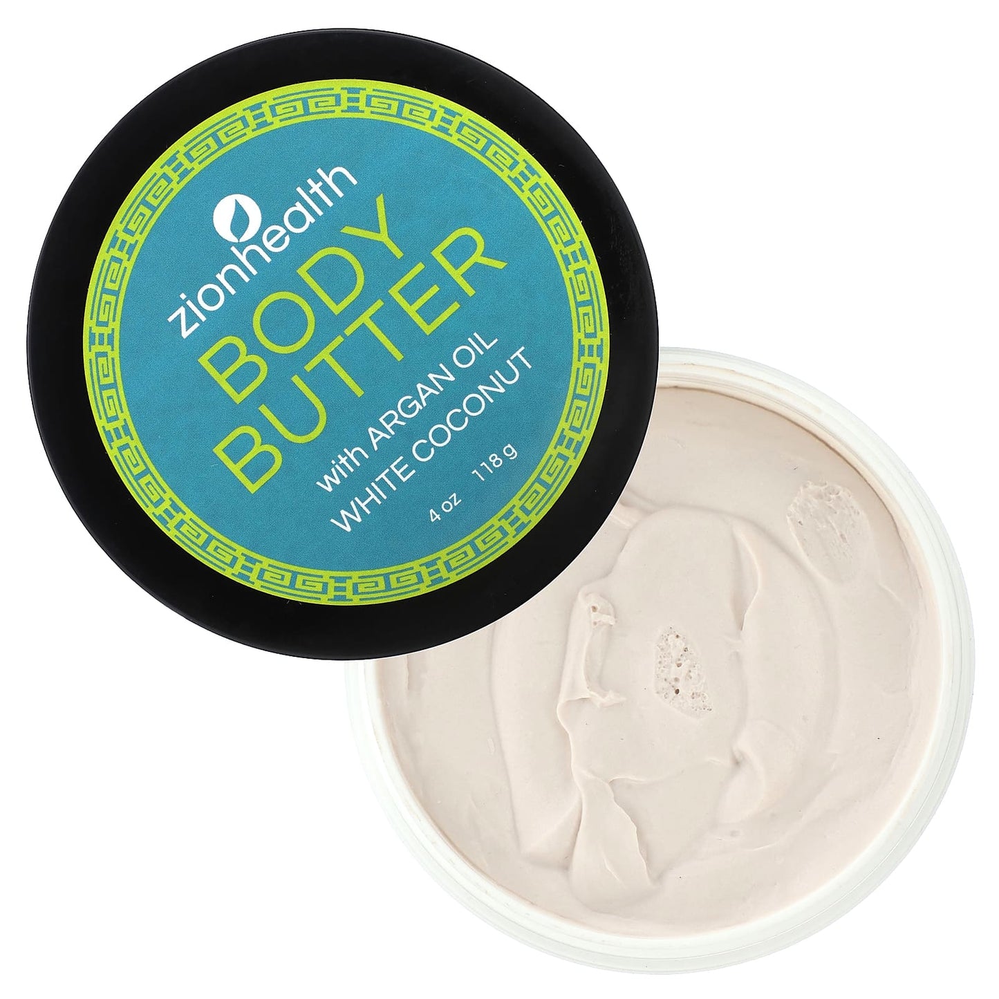 Zion Health, Body Butter with Argan Oil, White Coconut, 4 oz (118 g)