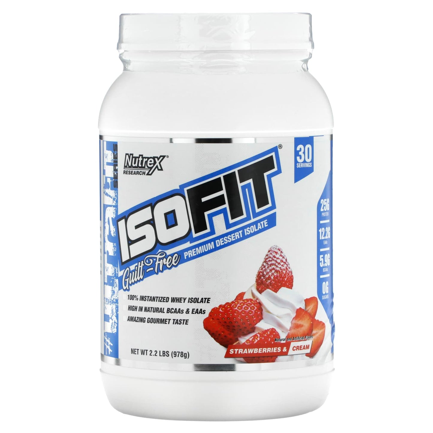 Nutrex Research-IsoFit-Strawberries & Cream-2.2 lbs (978 g)