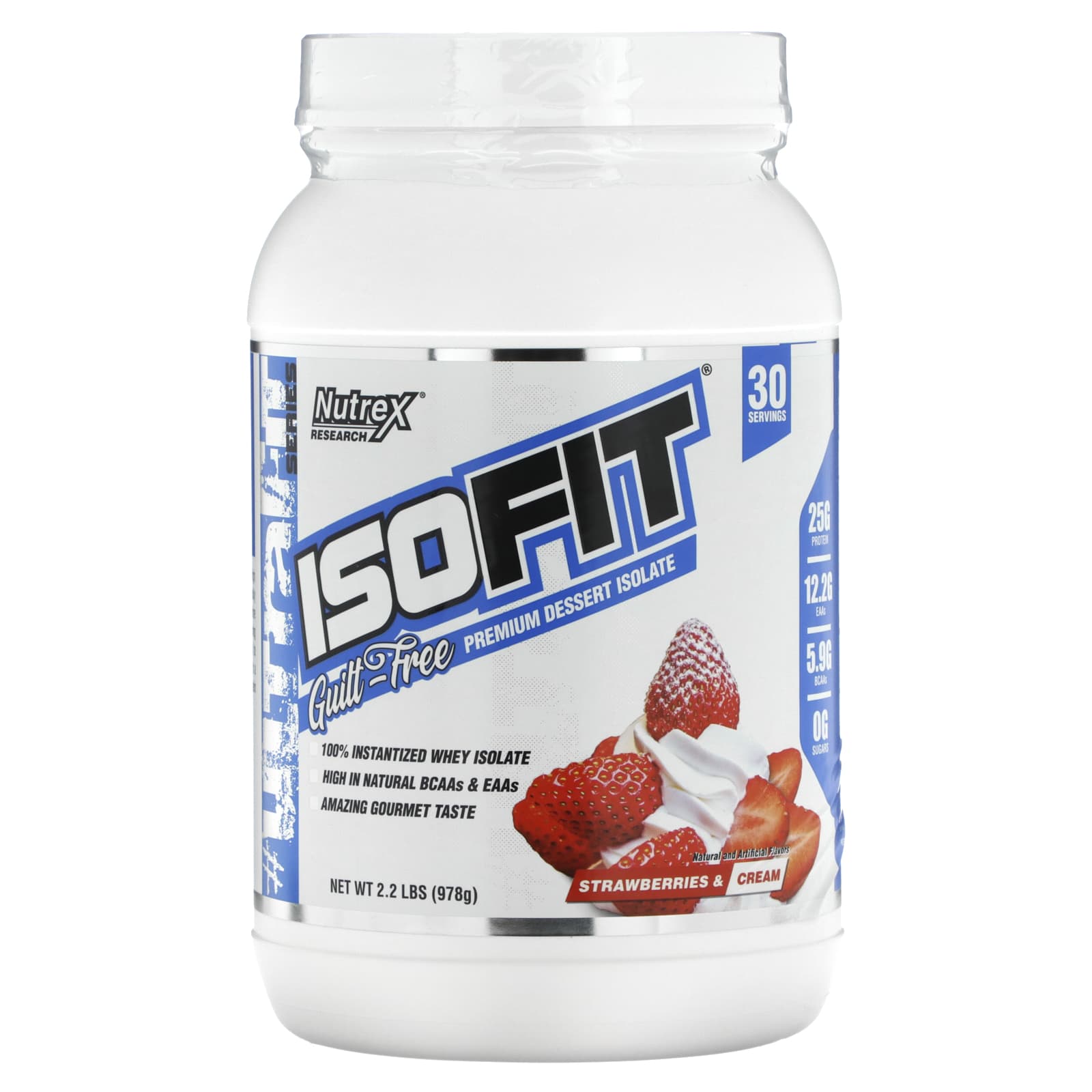 Nutrex Research-IsoFit-Strawberries & Cream-2.2 lbs (978 g)