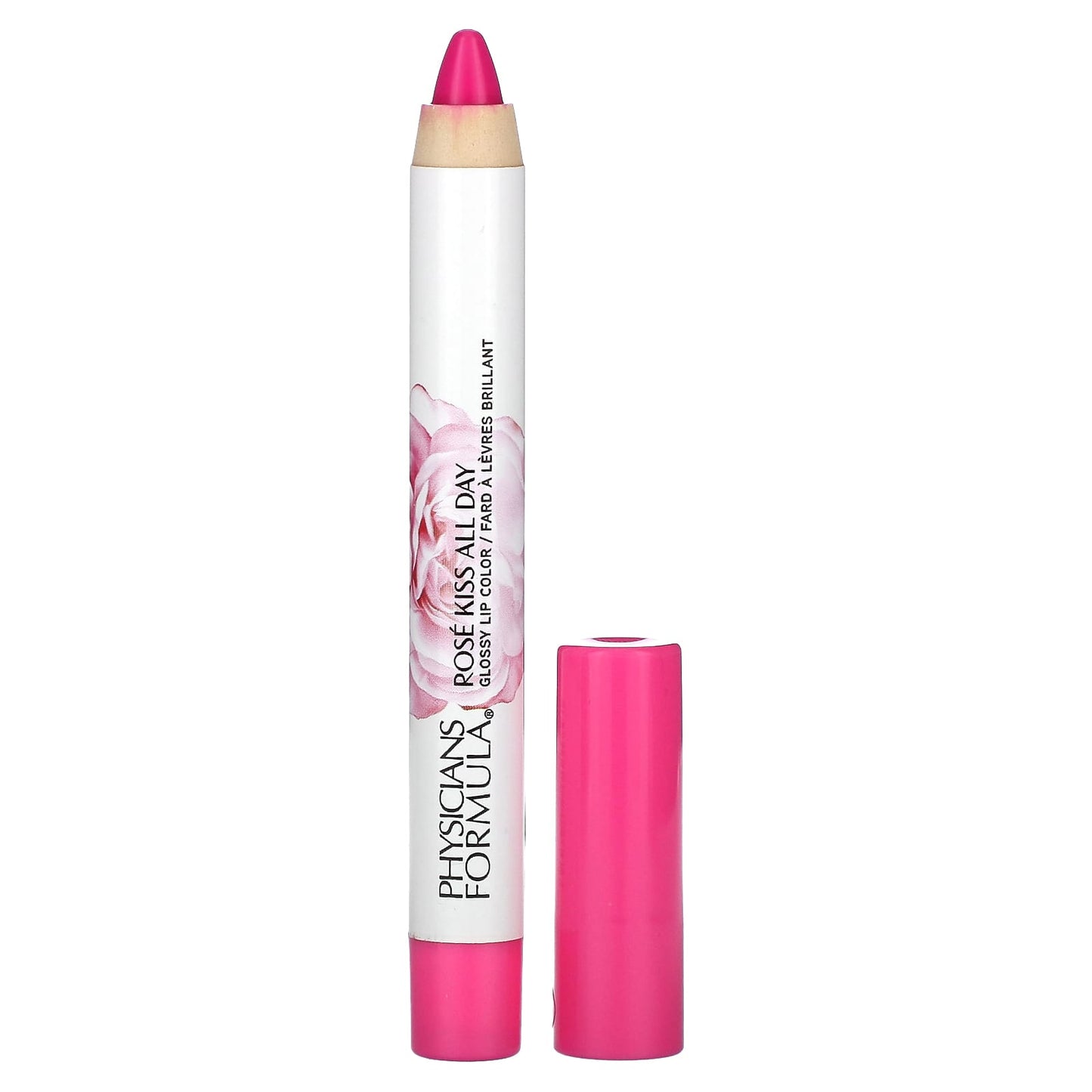 Physicians Formula-Rosé Kiss All Day-Glossy Lip Color- 1711505 She's A Wild Rose-0.15 oz (4.3 g)