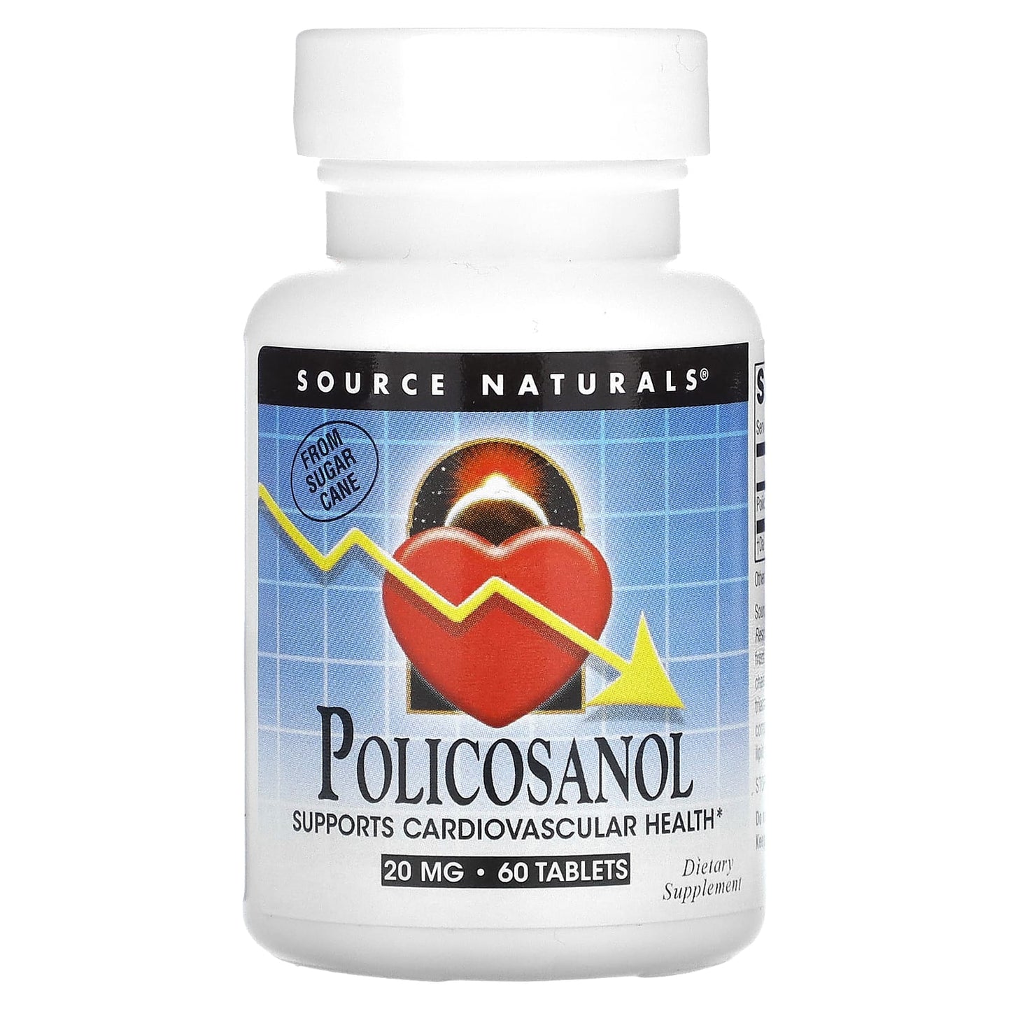 Source Naturals-Policosanol-20 mg-60 Tablets