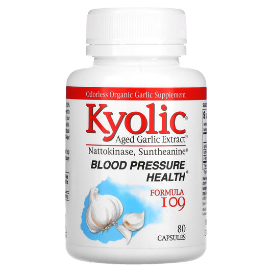 Kyolic-Aged Garlic Extract-Blood Pressure Health-Formula 109-80 Capsules