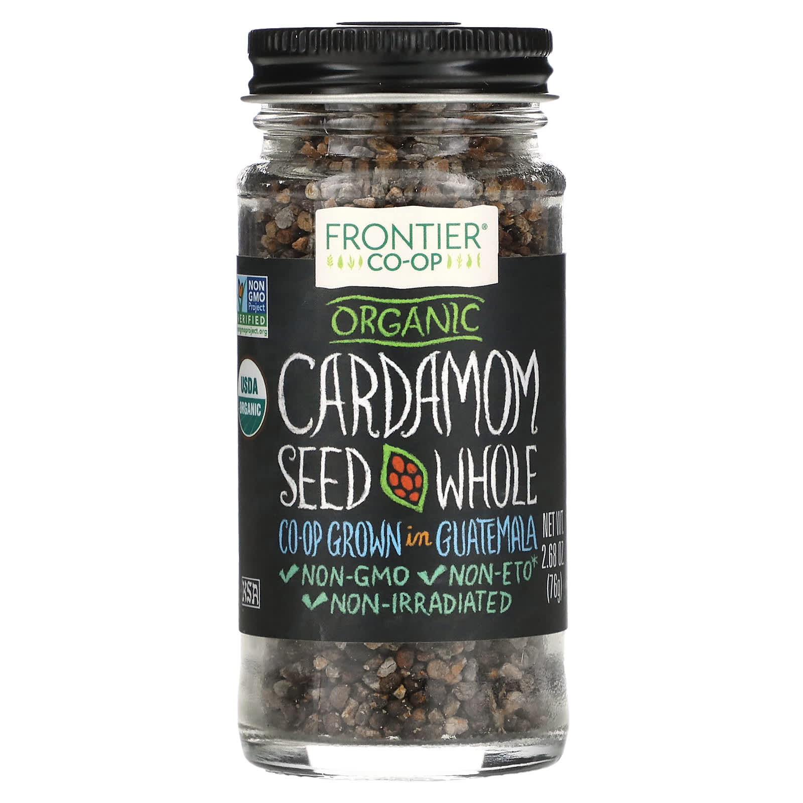 Frontier Co-op-Organic Cardamom Seed-Whole-2.68 oz (76 g)