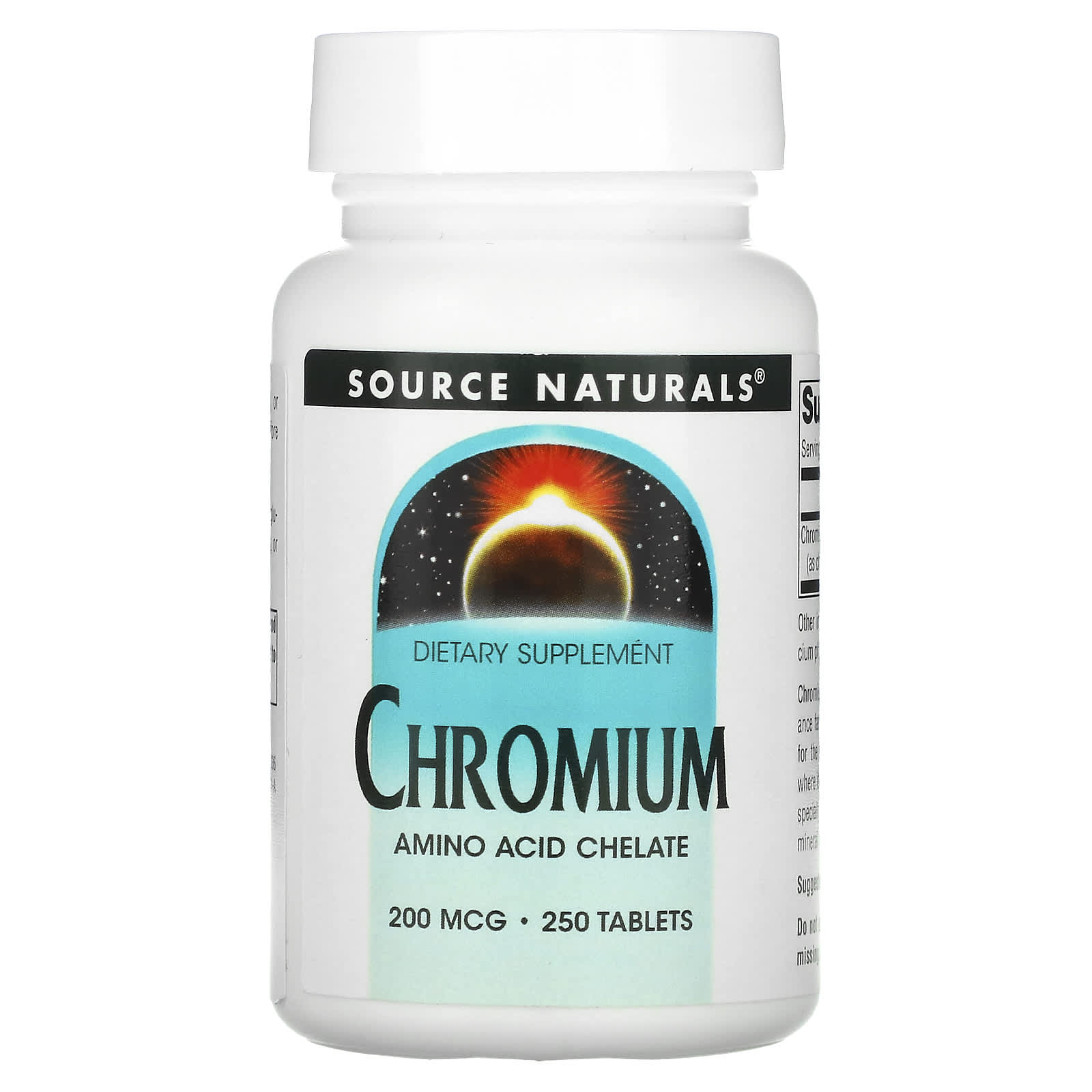 Source Naturals-Chromium-200 mcg-250 Tablets